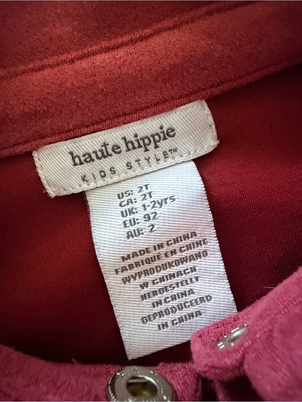 Haute Hippie Pink Kids Top